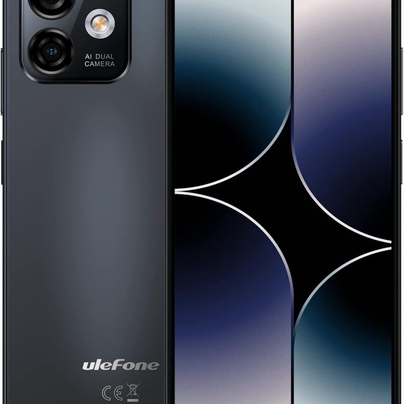 Ulefone Note 16 Pro | 2023 | Unlocked Cell Phone, Android 13, Octa-core 16GB + 256GB, 6.52″ Screen Phones Unlocked, 50MP Dual Camera Mobile Phone, 4400 mAh, Dual 4G, Fingerprint Unlock, OTG, Black
